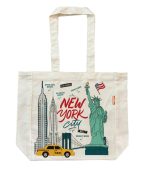 New York Theme 10 oz Premium Twill Cotton Tote Bag