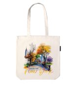 New York Theme 10 oz Canvas Cotton Tote Bag