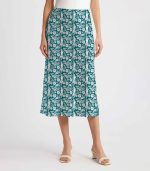 Statue of Liberty New York Satin Silk Midi Skirt - Image 3