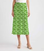 Statue of Liberty New York Satin Silk Midi Skirt - Image 6