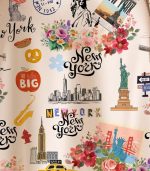 New York Printed Women Midi Silk dress - Image 3