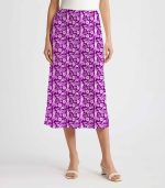 Statue of Liberty New York Satin Silk Midi Skirt - Image 4