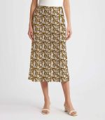 Statue of Liberty New York Satin Silk Midi Skirt - Image 5