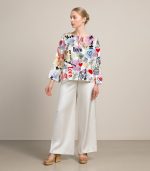 Love New York Luxury Silk Top with matching color Silk Plazzo