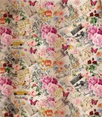 New York Floral Satin Silk Midi Dress - Image 3