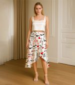 Love New York Satin Silk Skirt - Image 3