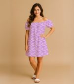Statue of Liberty Pattern  Premium Cotton House Dress