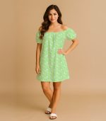 Statue of Liberty Pattern  Premium Cotton House Dress - Image 5