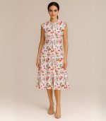 Love New York Satin Silk Midi Dress