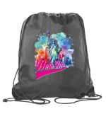 New York Polyester Drawstring Backpack with Reinforced Corners