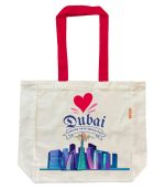 Dubai Theme 10 oz Premium Canvas Cotton Tote Bag