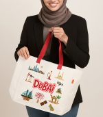 Dubai Theme 10 oz  Premium Cotton Tote Bag - Image 2