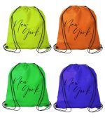 New York Non-woven Drawstring Backpack - Image 2