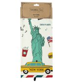 New York Post card Tea Towel 100% Cotton - Image 2